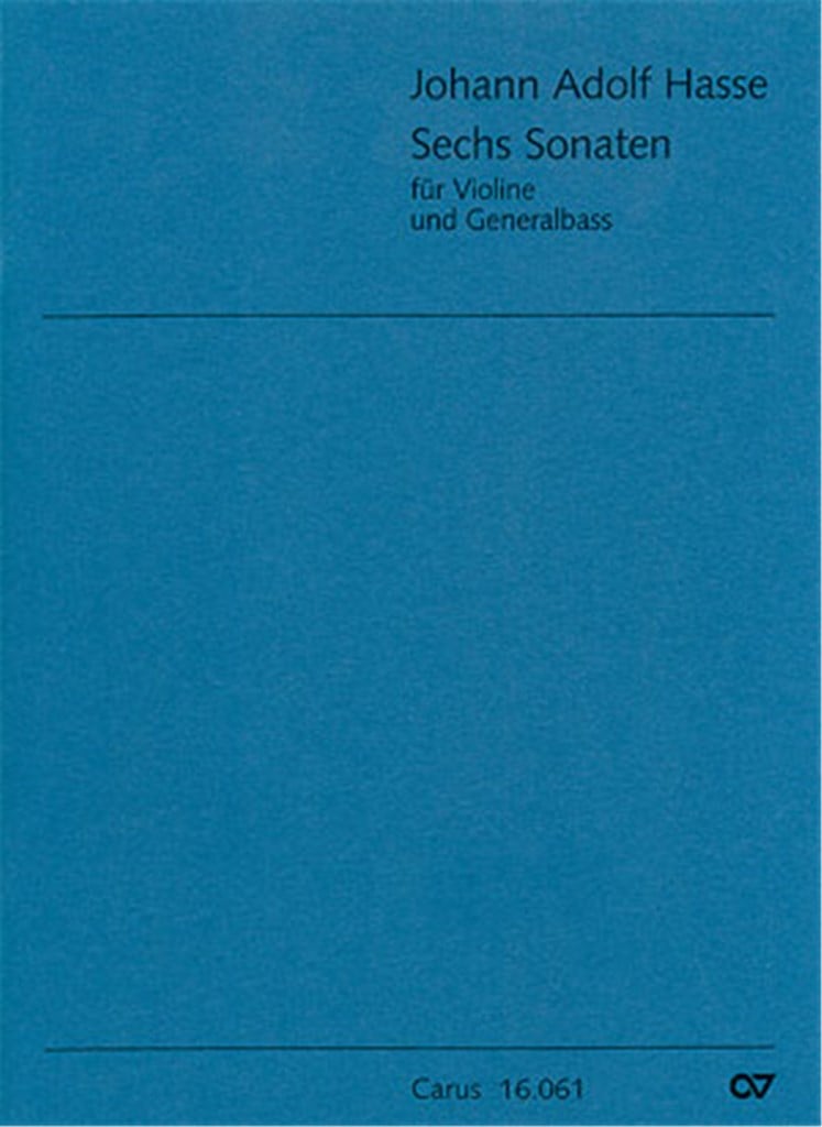 Sechs Sonate für Violine und Generalbass